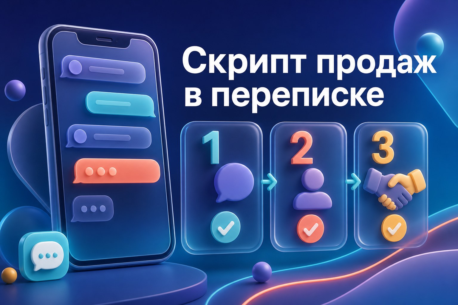 Скрипт продаж в переписке для сетевика — шесть этапов от повода написать до закрытия на заказ, примеры фраз
